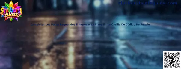 Completar datos e ingresar clave en casilla de código de regalo
