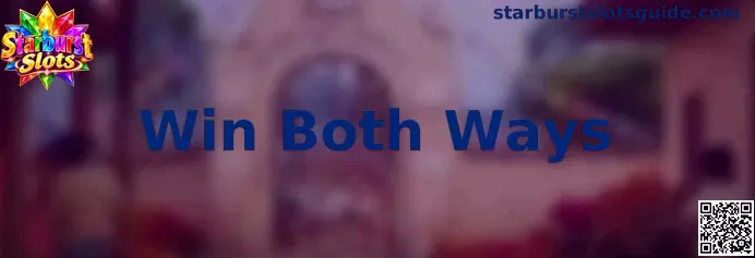 Representación visual de la mecánica Win Both Ways en Starburst Slots